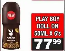 Advance Cash n Carry PLAY BOY ROLL ON 50ML X 6's offer