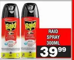 Advance Cash n Carry RAID SPRAY 300ML offer