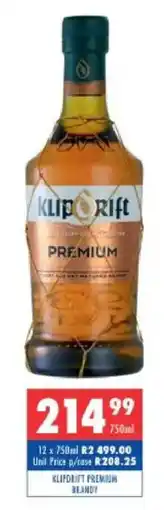 Ultra Liquors Klipdrift Premium Brandy offer