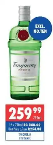 Ultra Liquors Tanqueray Gin offer