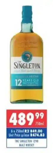 Ultra Liquors THE SINGLETON 12YO MALT WHISKY offer