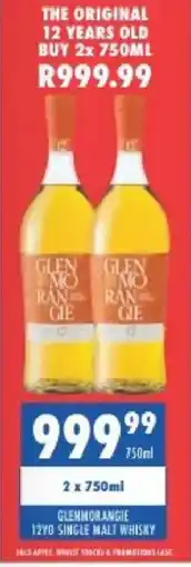 Ultra Liquors Glenmorangie 12yo Single Malt Whisky offer