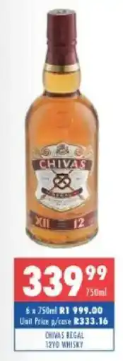 Ultra Liquors Chivas Regal 12YO Whisky offer