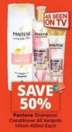Checkers Pantene Shampoo/Conditioner All Variants offer