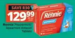 Checkers Rennie Peppermint/Spearmint Antacid Tablets offer