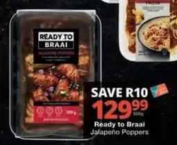 Checkers Ready to Braai Jalapeño Poppers offer