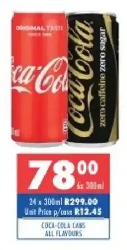 Ultra Liquors Coca-Cola Cans offer