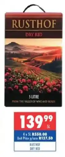 Ultra Liquors Rusthof Dry Red offer