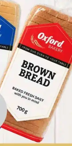 Oxford Freshmarket Oxford Sliced/Unsliced Brown Bread offer
