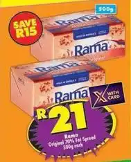 Shoprite Rama - original 70% fat spread offer