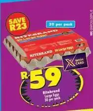 Shoprite Ritebrand - large eggs offer