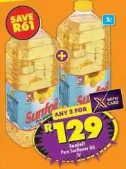 Shoprite Sunfoil - pure sunflower oil offer