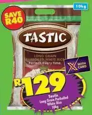 Shoprite Tastic - long grain parboiled white rice offer
