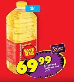 Shoprite Ritebrand - sunflower seed oil offer