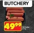 Shoprite Bulk sausages offer