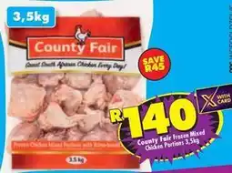 Shoprite County fair - frozen chicken mixed portions offer