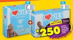Shoprite Lovies - premium disposable nappies/pants offer
