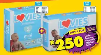 Lovies - premium disposable nappies/pants