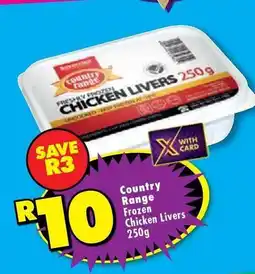 Shoprite Country range - frozen chicken livers offer