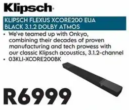 Sounds Great KLIPSCH FLEXUS XCORE200 EUA BLACK 3.1.2 DOLBY ATMOS offer