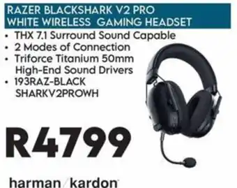 RAZER BLACKSHARK V2 PRO WHITE WIRELESS GAMING HEADSET