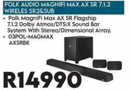 Sounds Great Polk Audio MagniFi Max AX SR 7.1.2 Wireless SR2&Sub offer