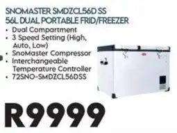 Sounds Great SnoMaster SMDZCL56D SS 56L Dual Portable Frid/Freezer offer