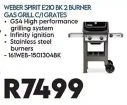 Sounds Great Weber Spirit E210 BK 2 Burner Gas Grill C/1 Grates offer