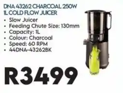 Sounds Great DNA 43262 CHARCOAL 250W 1L COLD FLOW JUICER offer