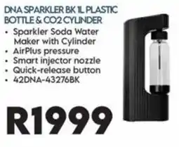 Sounds Great DNA Sparkler BK 1L Plastic Bottle & CO2 Cylinder offer