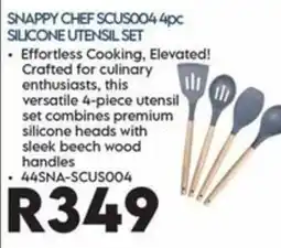 Sounds Great SNAPPY CHEF SCUS004 4pc SILICONE UTENSIL SET offer