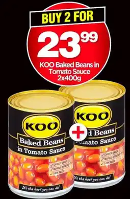 Choppies KOO Baked Beans in Tomato Sauce offer