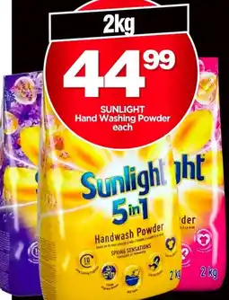 Choppies Sunlight Hand Washing Powder offer