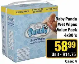 J&E Cash and Carry Baby Panda Wet Wipes offer
