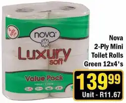 J&E Cash and Carry Nova Luxury soft Toilet Rolls offer