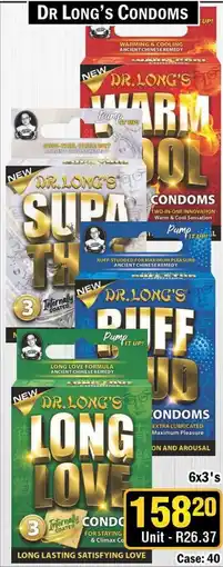 J&E Cash and Carry Dr Long's Condoms offer
