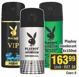 J&E Cash and Carry Playboy Deodorant offer