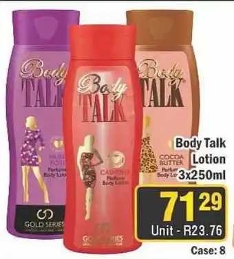 J&E Cash and Carry Body Talk Lotion offer