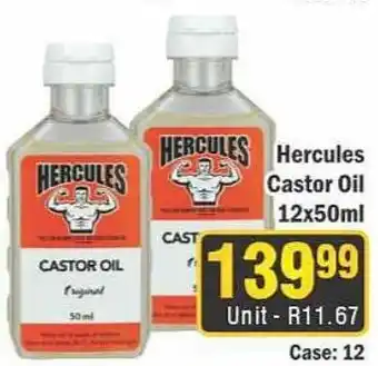 J&E Cash and Carry Hercules Castor Oil offer