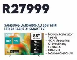 Sounds Great SAMSUNG UA85M80HAU 85in MINI LED 4K 144HZ AI SMART TV offer
