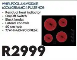 Sounds Great WHIRLPOOL AKM9010NE 60CM CERAMIC 4 PLATE HOB offer