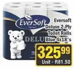 J&E Cash and Carry EverSoft Deluxe 2-Ply Toilet Rolls offer