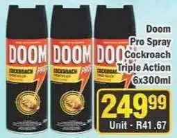 J&E Cash and Carry Doom Pro Spray Cockroach Triple Action offer