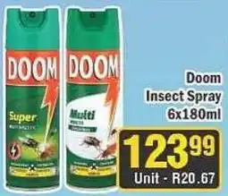 J&E Cash and Carry Doom Insect Spray offer