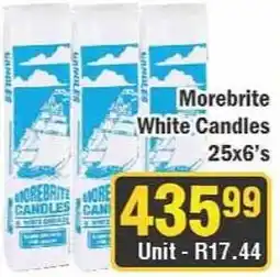 J&E Cash and Carry Morebrite White Candles offer