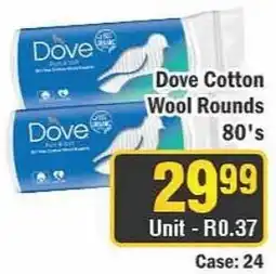 J&E Cash and Carry Dove Cotton Wool Rounds offer