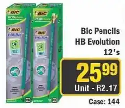 J&E Cash and Carry Bic Pencils HB Evolution 12's offer