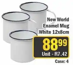 J&E Cash and Carry New World Enamel Mug White offer