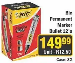 J&E Cash and Carry Bic Permanent Marker Bullet 12's offer