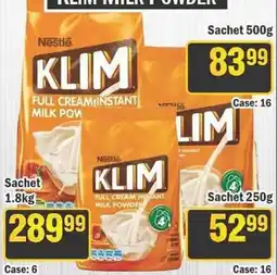 J&E Cash and Carry KLIM FULL CREAM INSTANT MILK POWDER offer